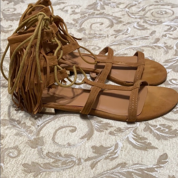 Charlotte Russe Shoes - Charlotte Russe Fringe Sandals 8